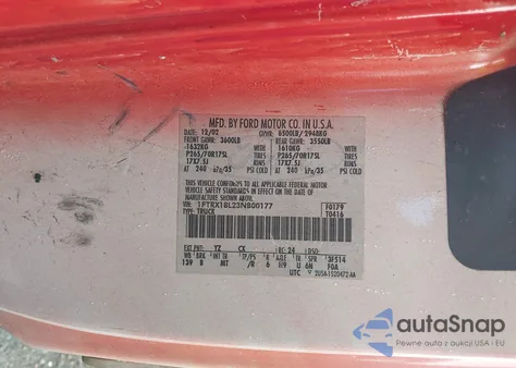 2003 Ford F-150 Lariat/Xl/Xlt z USA, uszkodzony, nr VIN 1FTRX18L23NB00177